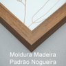 Moldura Madeira Natural Sem Vidro